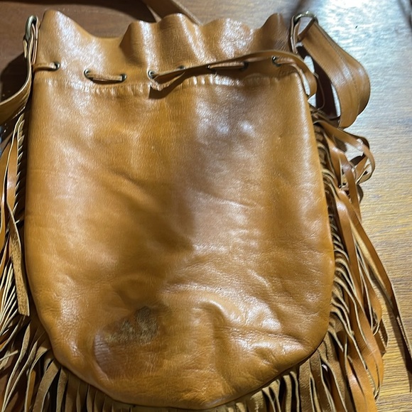 FRINGED LEATHER BOHO PURSE - Picture 7 of 7